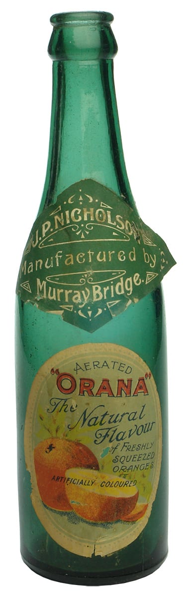 Nicholson Murray Bridge Labelled Crown Seal Bottle