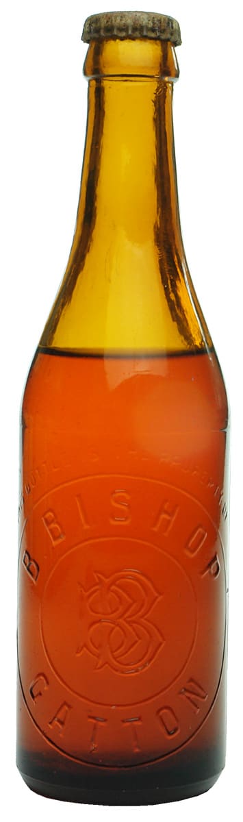 Bishop Gatton Amber Crown Seal Bottle