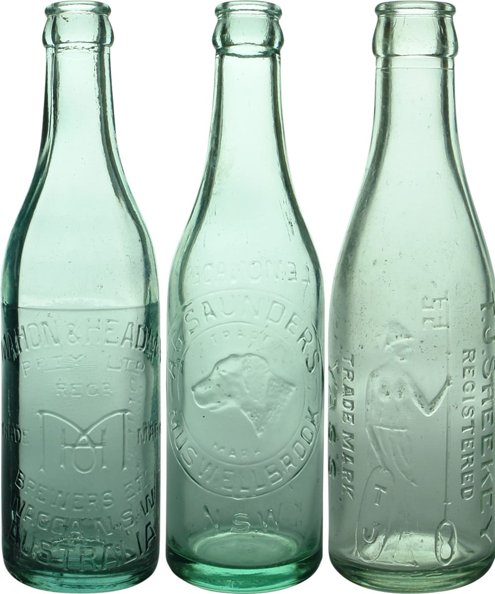 Collection Crown Seal Vintage Soft Drink Bottles