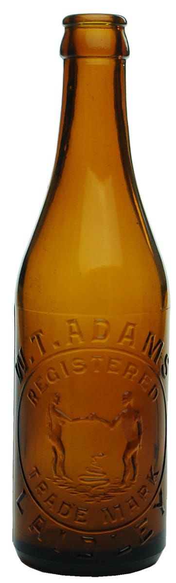 Adams Laidley Adam Eve Amber Crown Seal Bottle