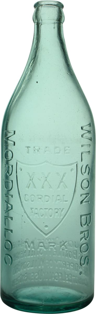 Wilson Bros Mordialloc Shield Crown Seal Bottle