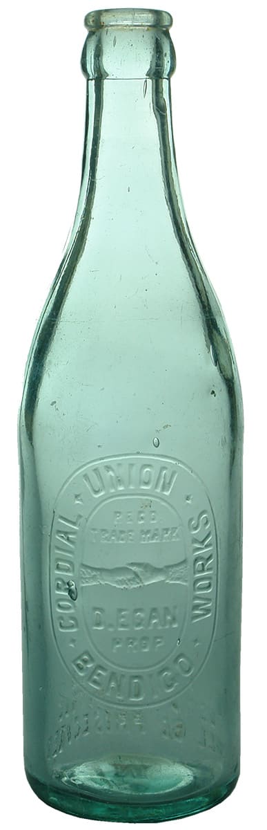 Union Cordials Bendigo Handshake Crown Seal Bottle