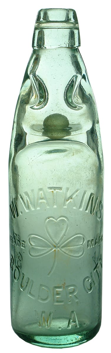 Watkins Boulder City Shamrock Codd Bottle