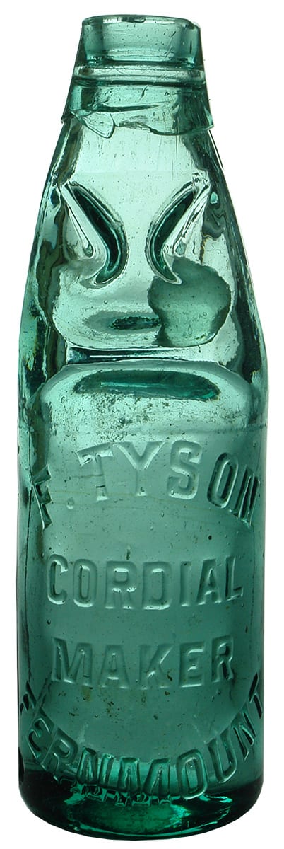 Tyson Fernmount Antique Codd Marble Bottle