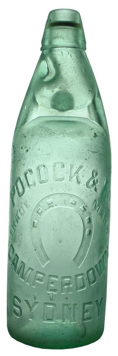 Pocock Sydney Horseshoe Antique Codd Botle