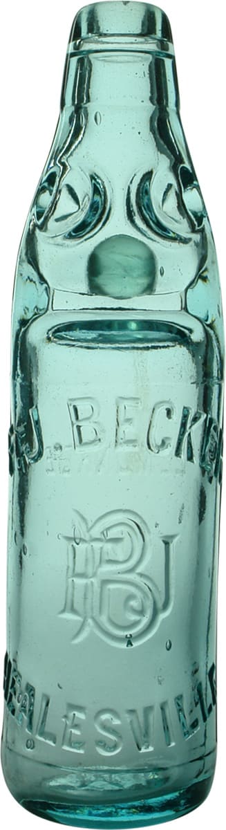Becker Healesville Old Lemonade Codd Bottle