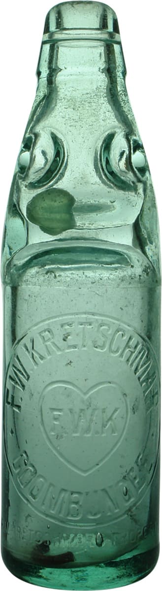 Kretschmar Goombungee Heart Vintage Codd Bottle