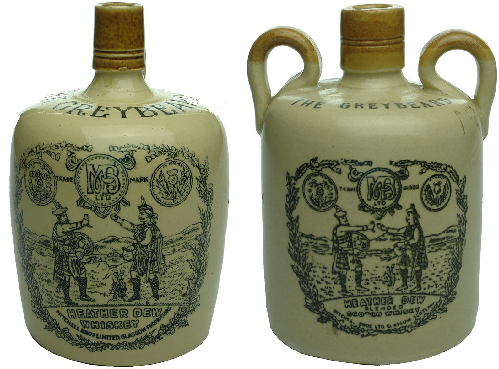 Collection Mitchell Greybeard Whisky Jugs