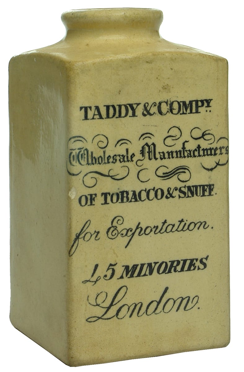 Taddy Minories London Small Snuff Tobacco Jar