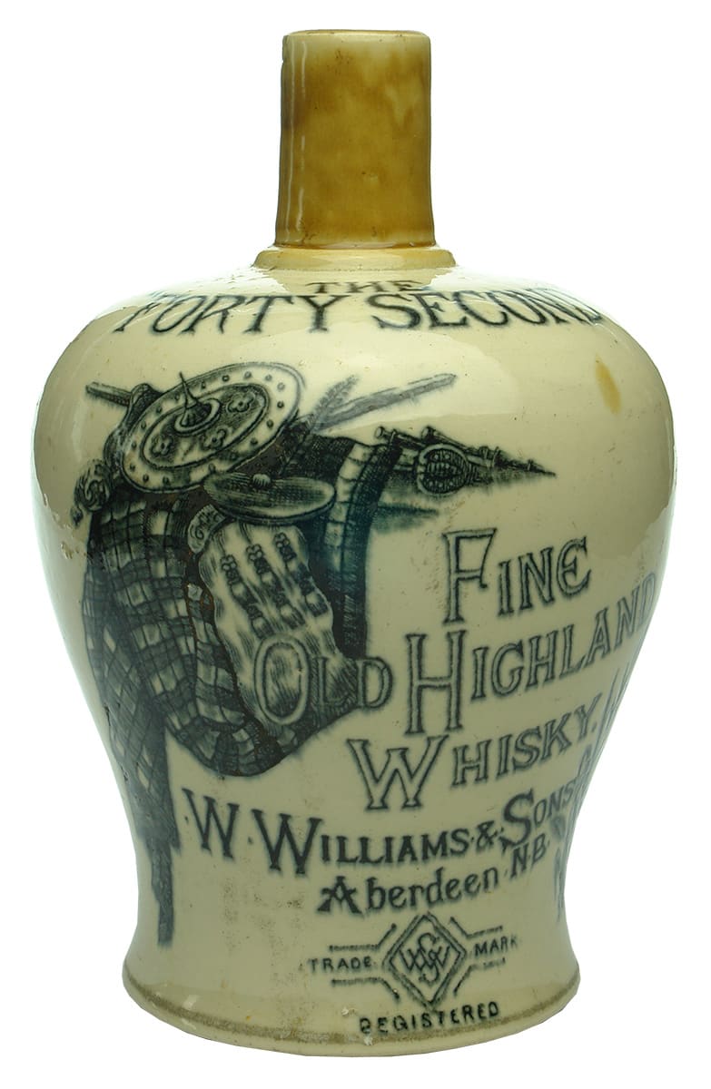 Forty Second Fine Highland Whisky Stoneware Jug