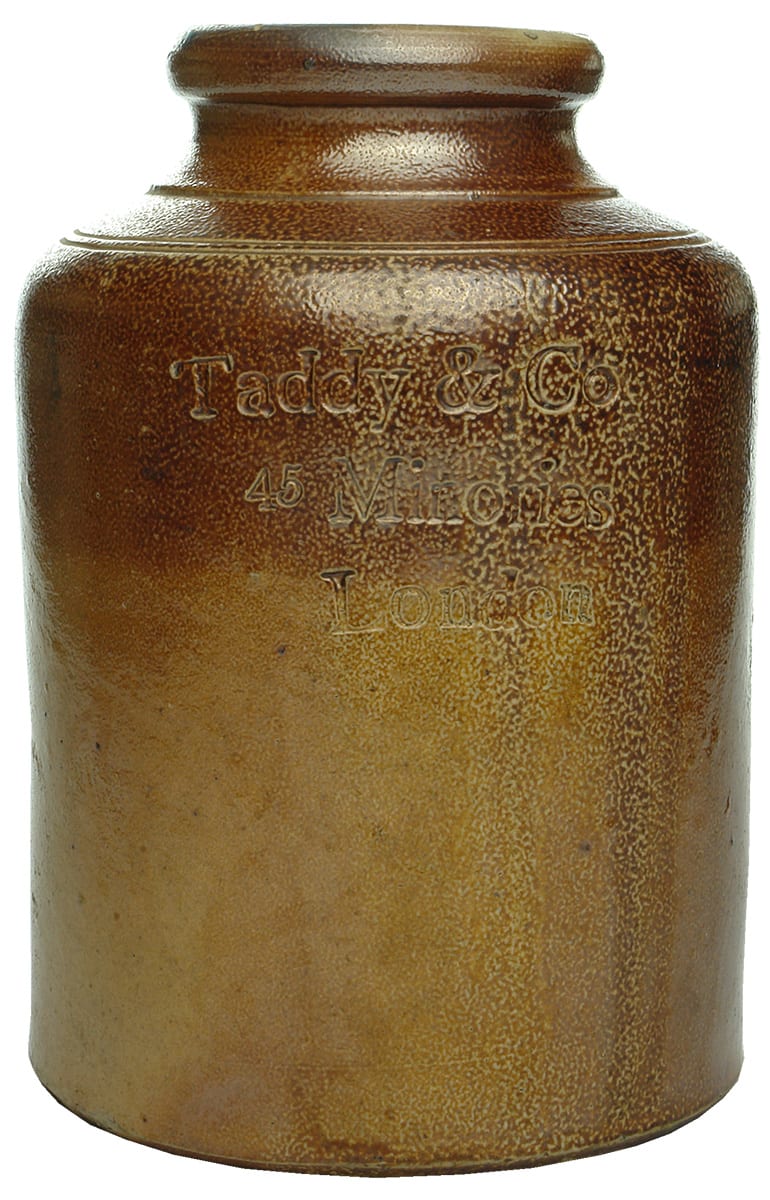 Taddy Minories London Salt Glaze Snuff Tobacco Jar