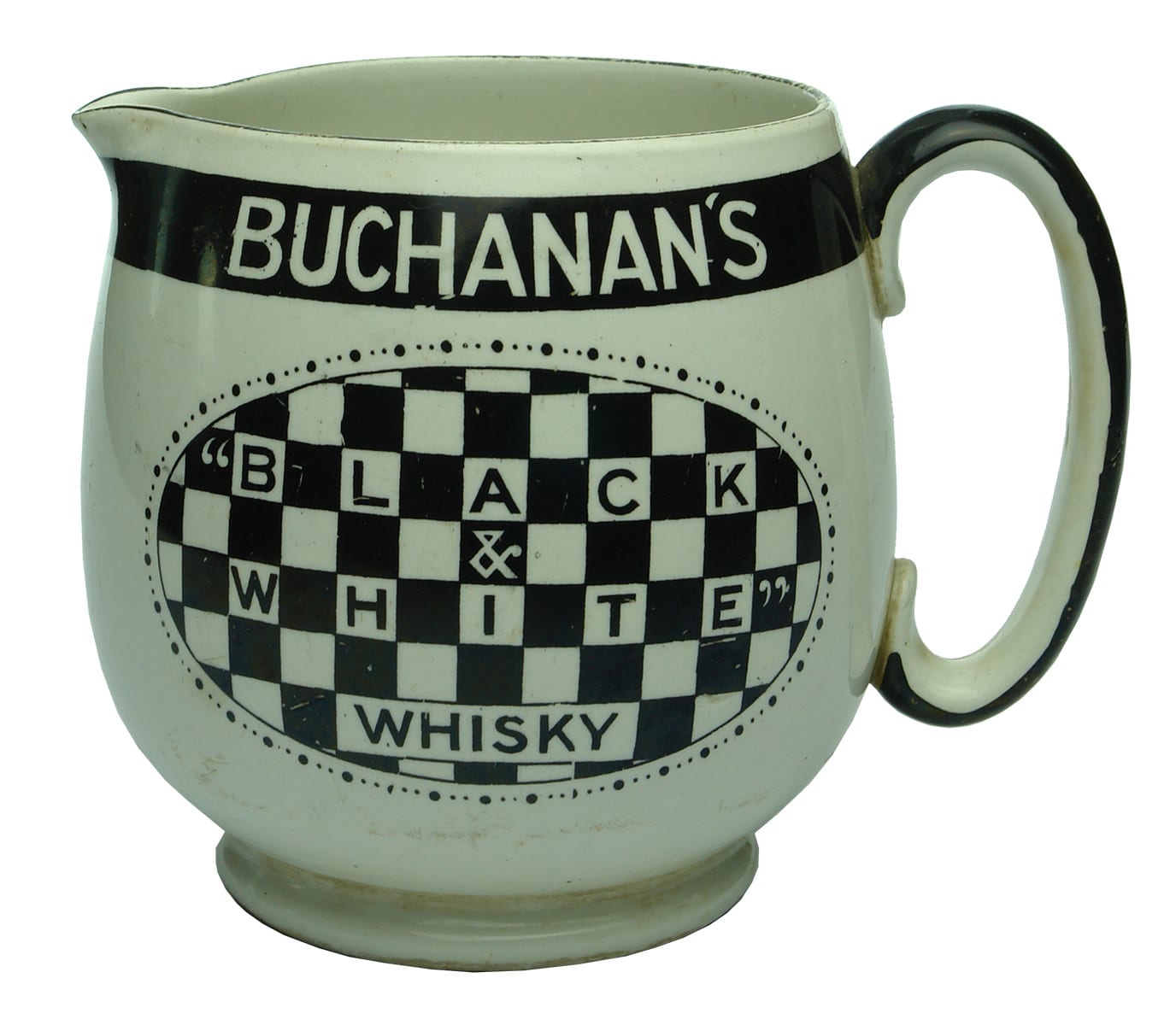Buchanan's Black & White Water Jug