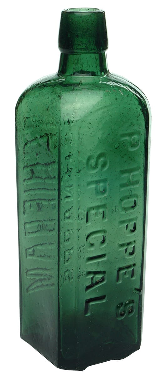 Hoppe's Special Schiedam Schnapps Bottle