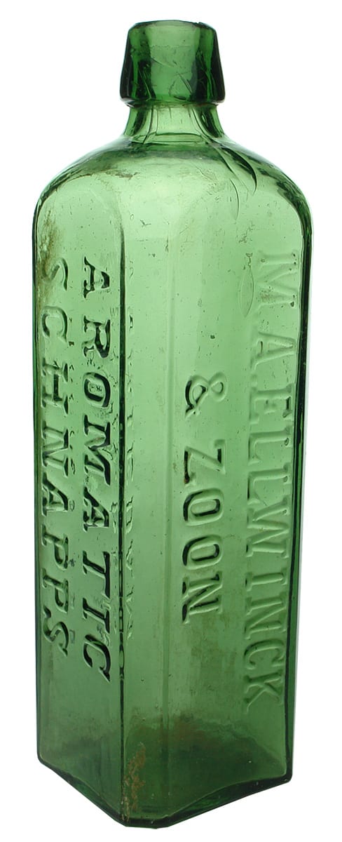 Ellwinck Zoon Aromatic Schnapps Antique Bottle
