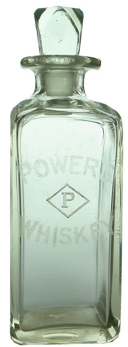 Powers Whisky Glass Decanter