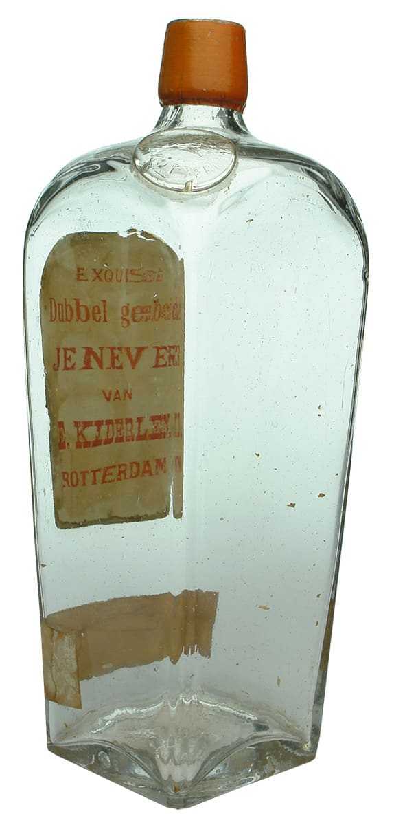 Kiderlen Rotterdam Key Antique Gin Bottle