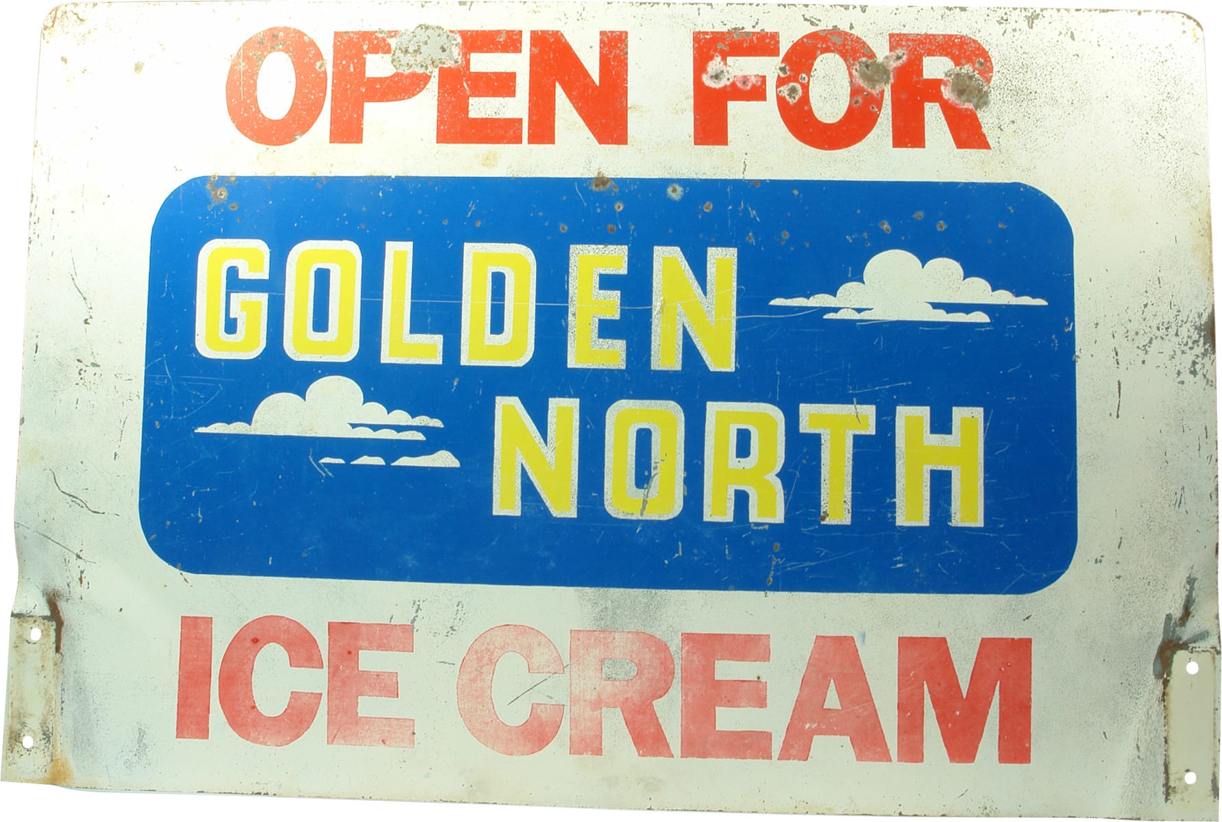 Golden North Ice Cream Tin Sign
