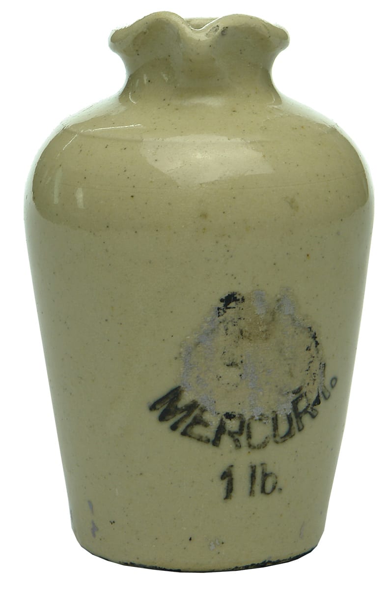 Mercury Stoneware Jar
