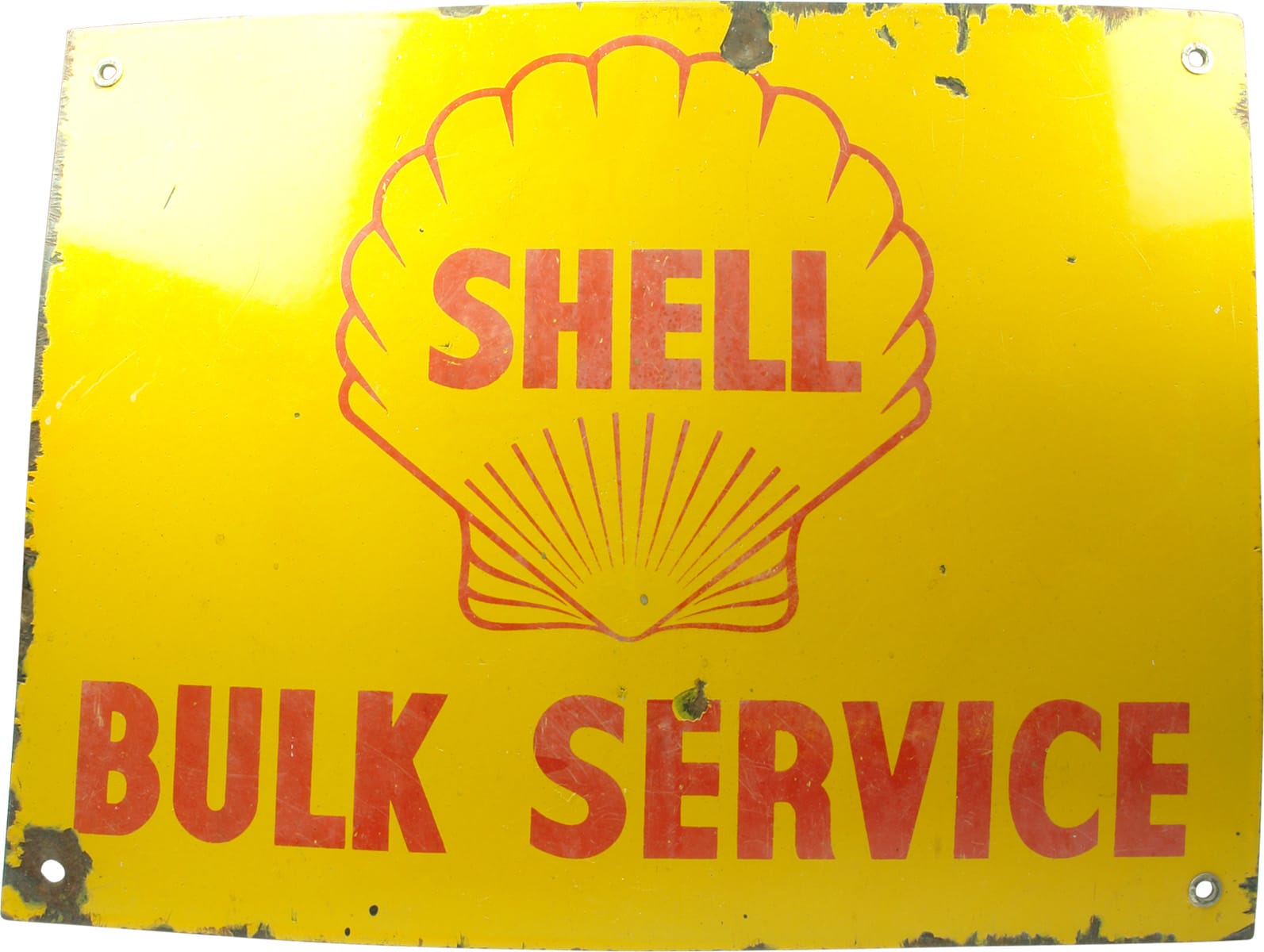 Shell Bulk Service Enamel Sign