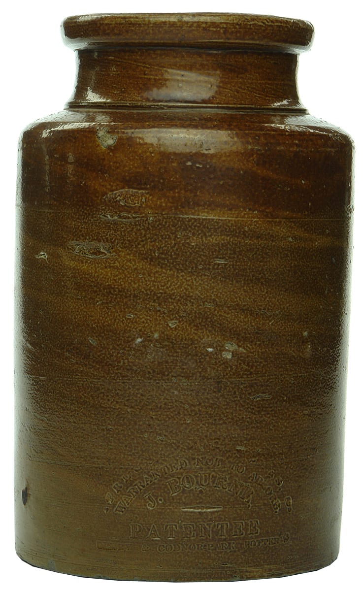 Bourne Patentee Denby Derby Salt Glaze Jar
