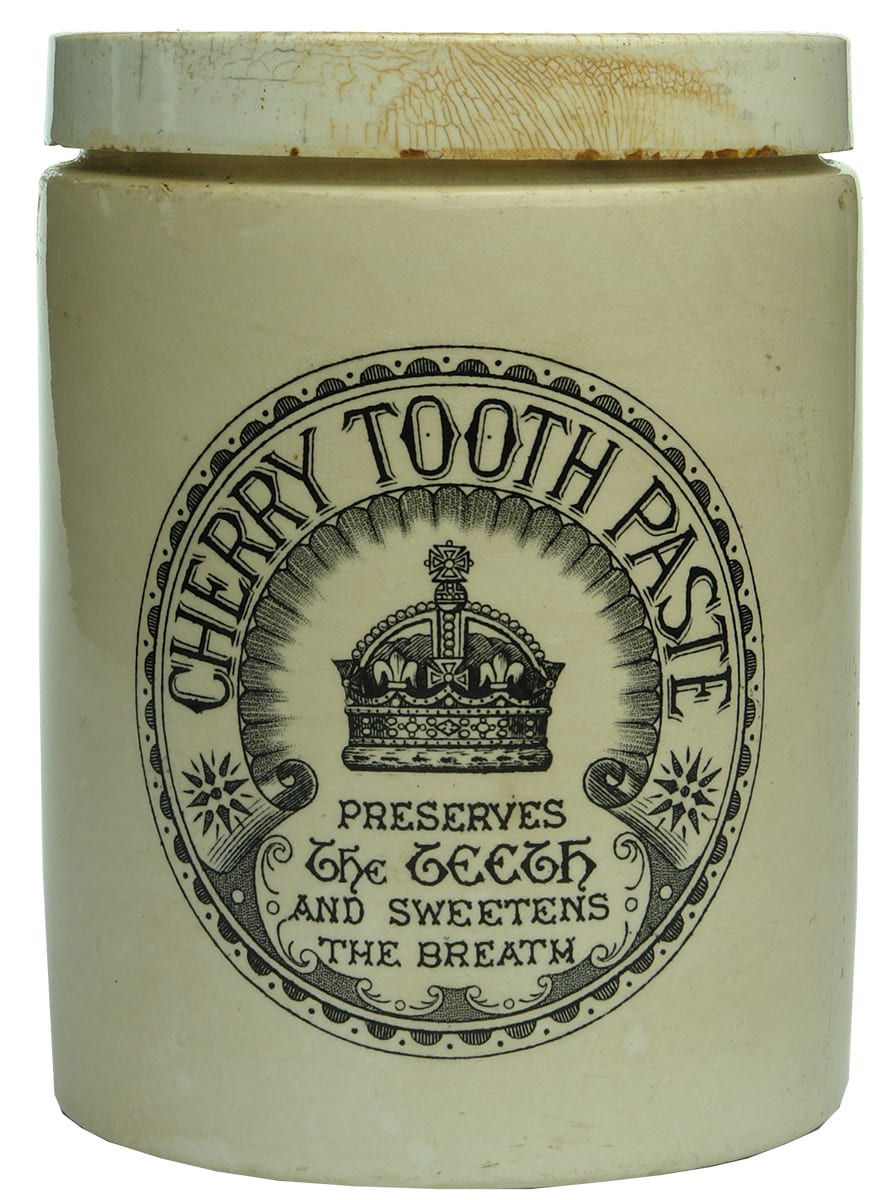 Cherry Tooth Paste Printed Pot