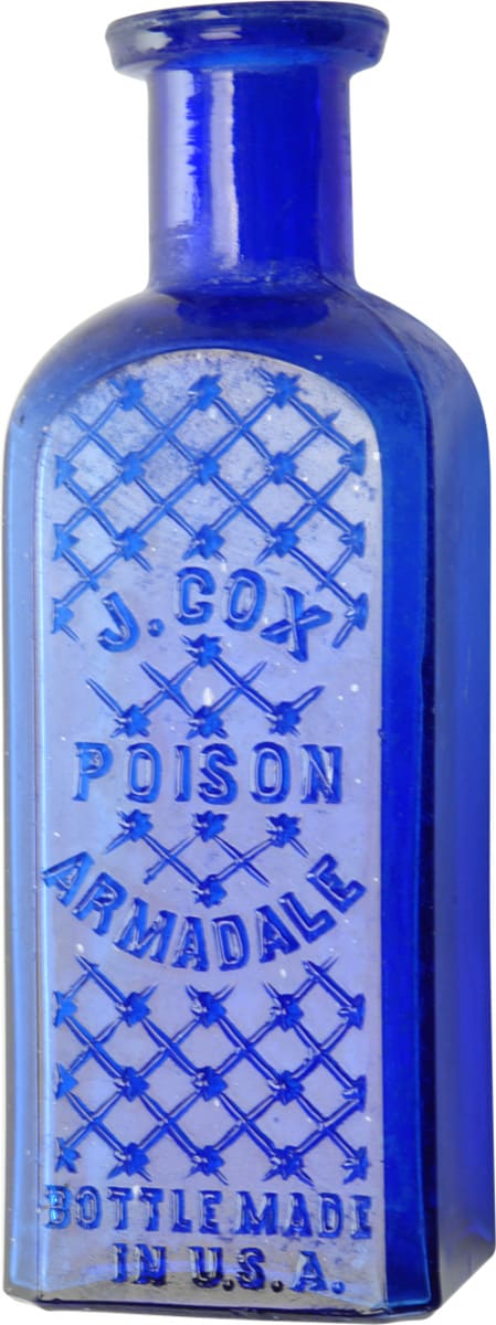 Cox Poison Armadale Cobalt Blue Bottle