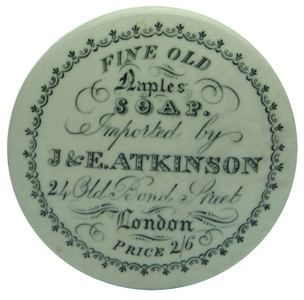 Atkinson London Naples Soap Pot Lid