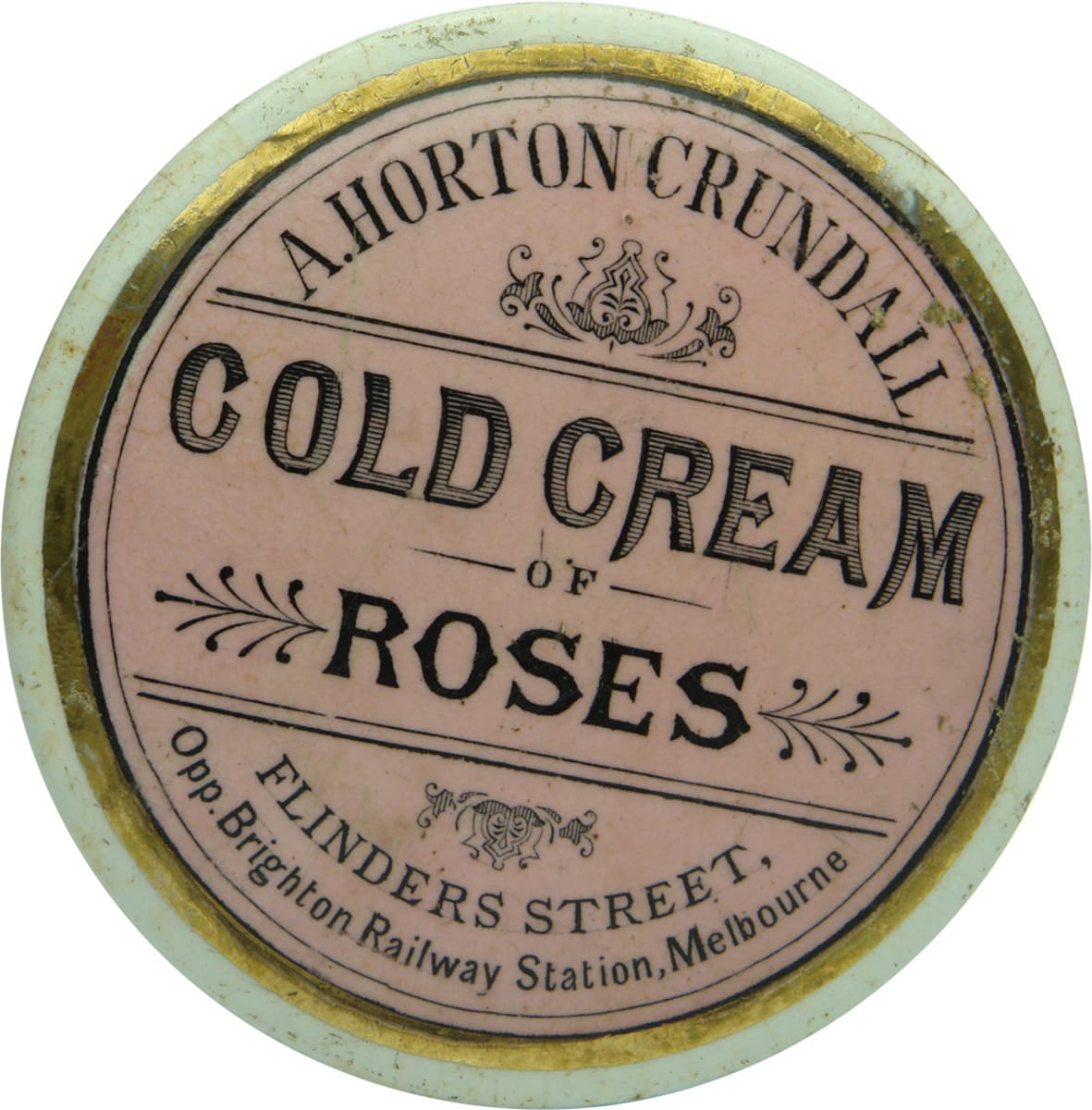 Horton Crundall Cold Cream Roses Melbourne Pot Lid
