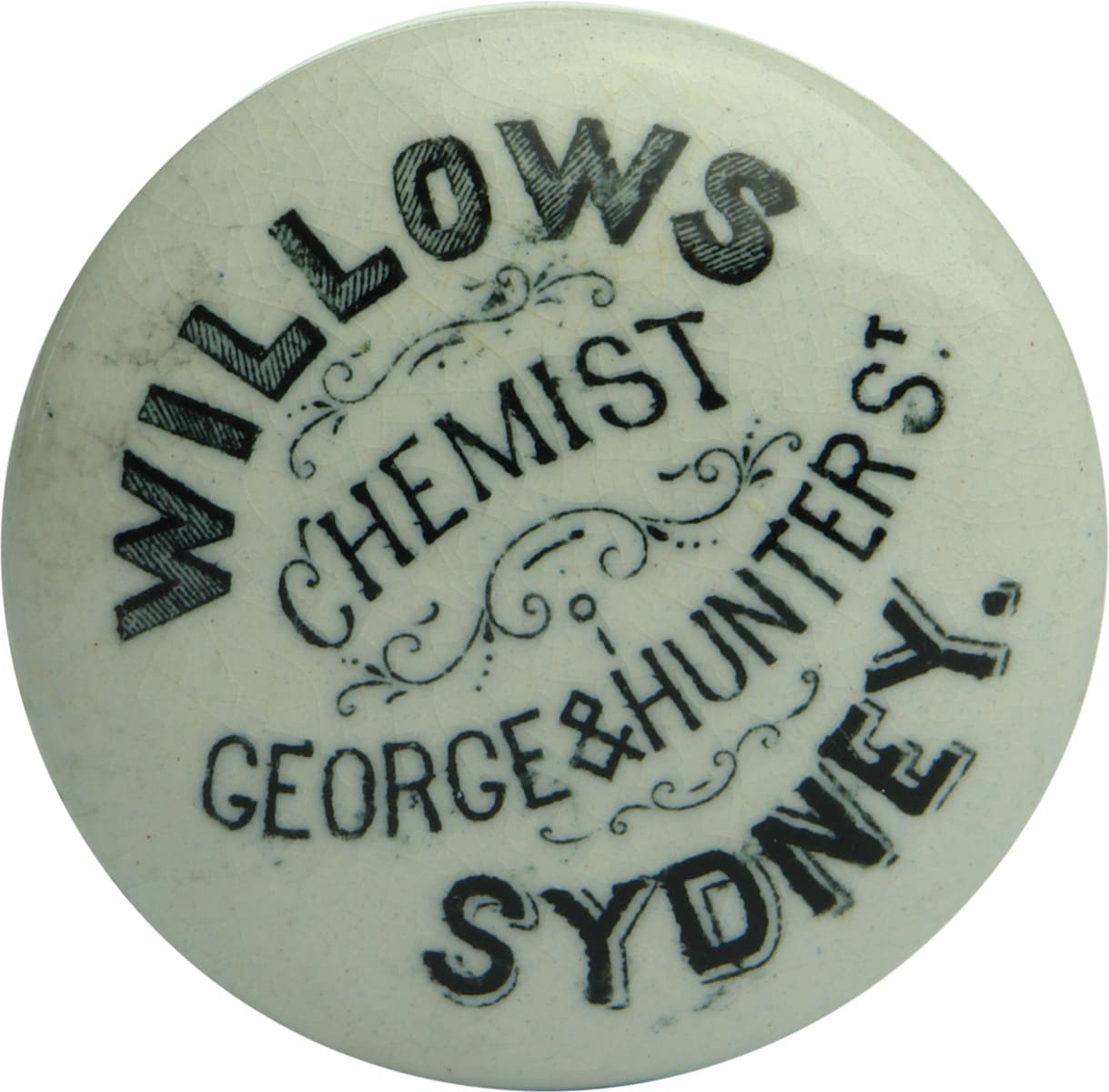 Willows Chemist Sydney Pot Lid
