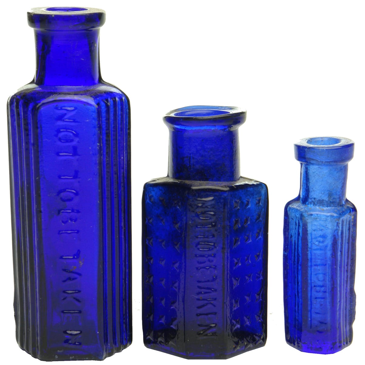 Collection Cobalt Blue Bottles