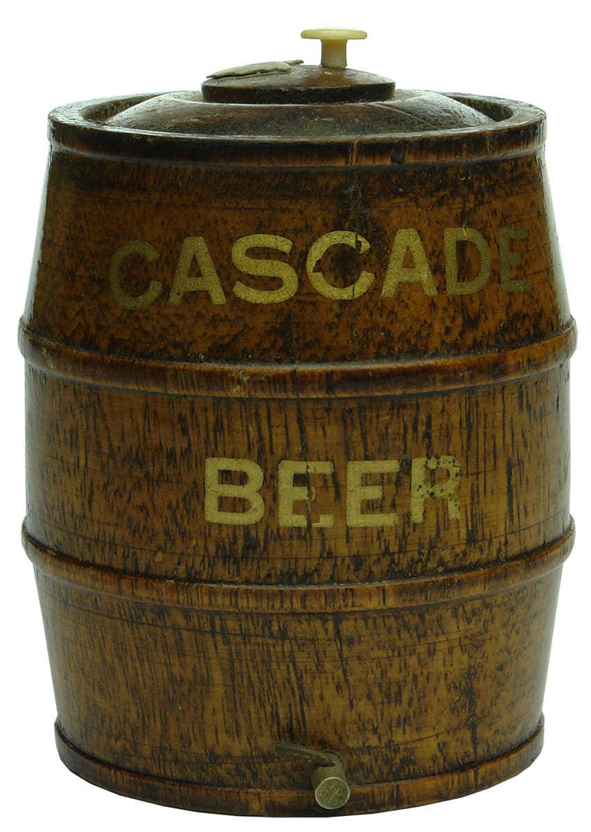 Cascade Beer Souvenir Advertising Wooden Barrel