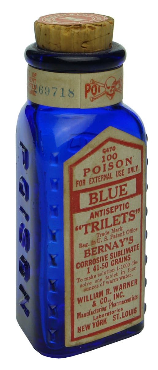 Trilets Warner Blue Labelled Bottle