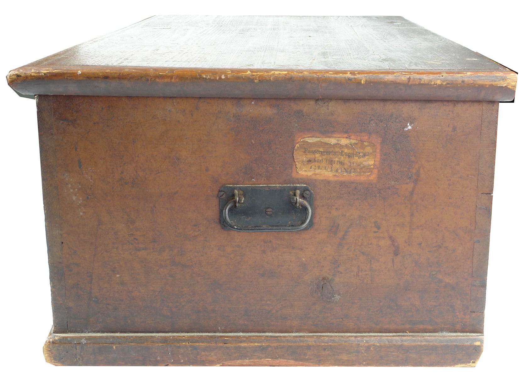Adelaide Geelong Antique Passengers Luggage Chest