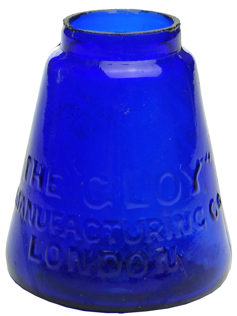 Cobalt Blue Gloy London Clag Bottle