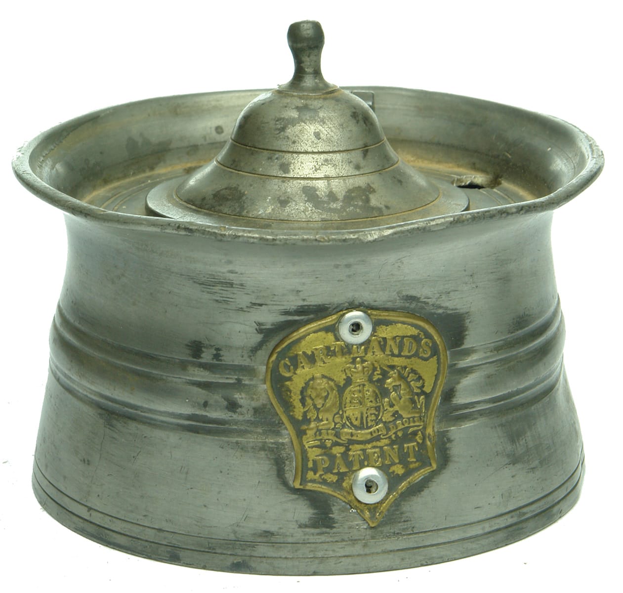 Cartland's Patent Pewter Inkwell