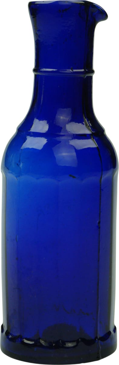 Cobalt Blue Glass Ink Bottle