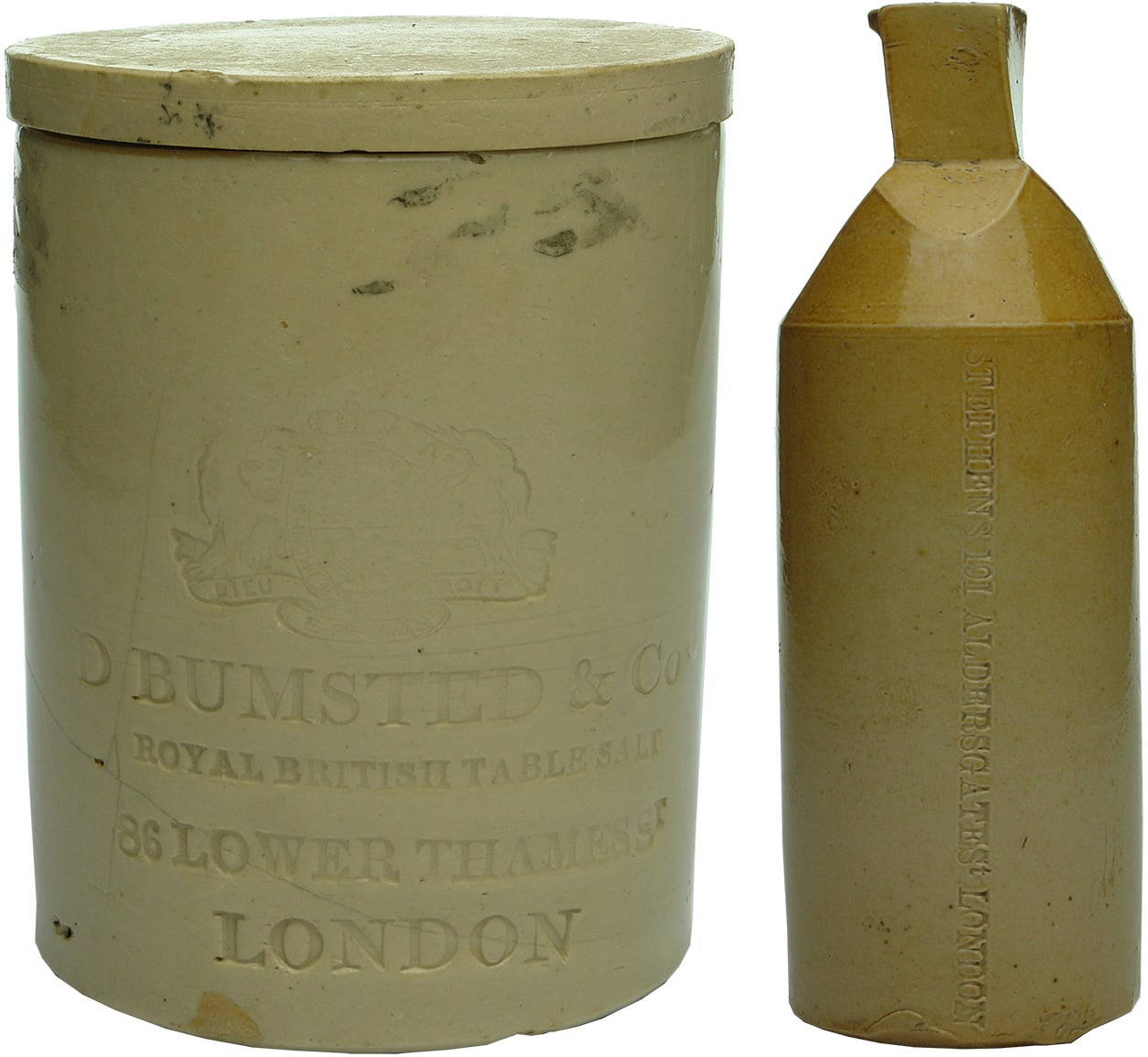 Collection Antique Stoneware Bottles jars