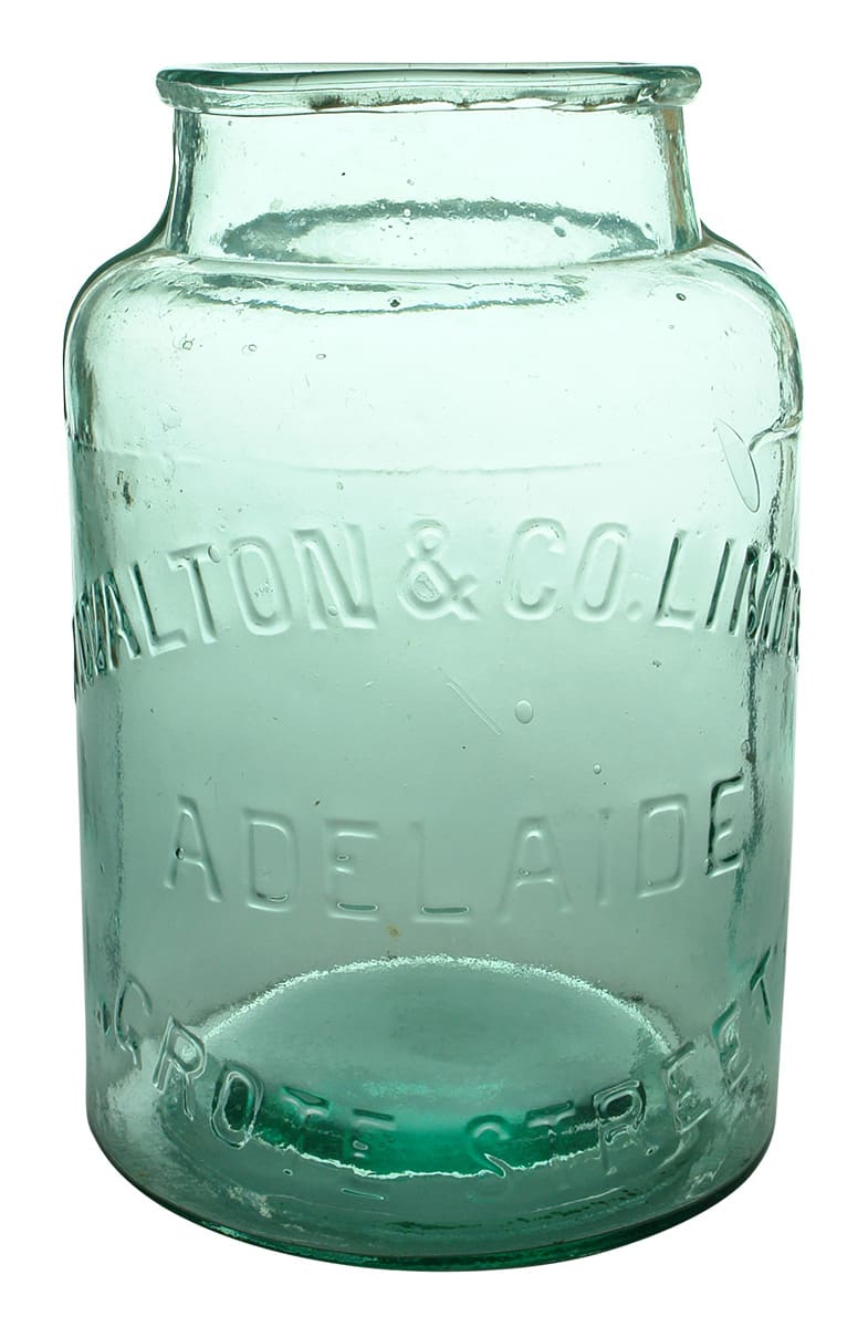 Walton Limited Grote Street Adelaide Glass Jar