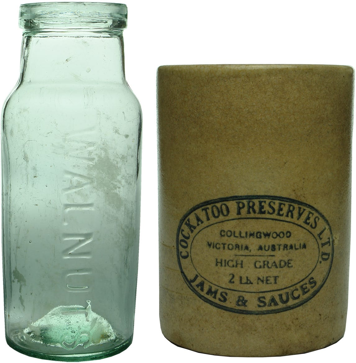 Collection Preserves Glass Stoneware Jars