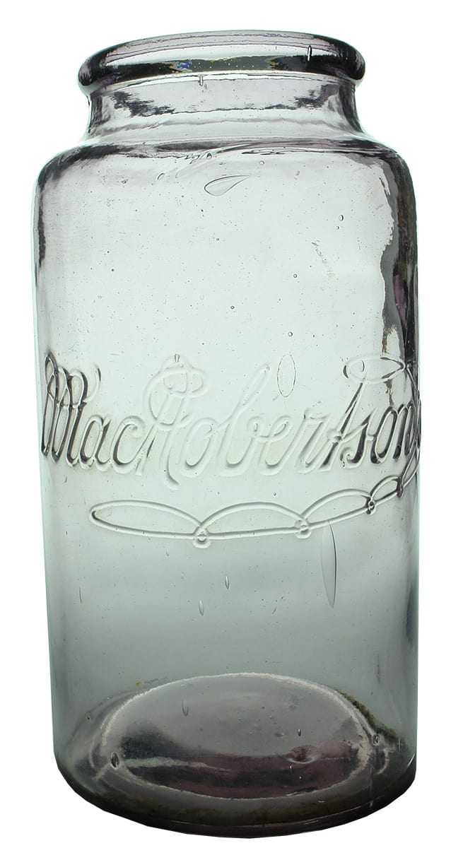 MacRobertson's signature glass Lolly Jar