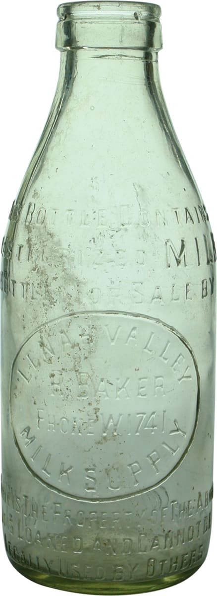 Lenah Valley Milk Supply Baker Bottle