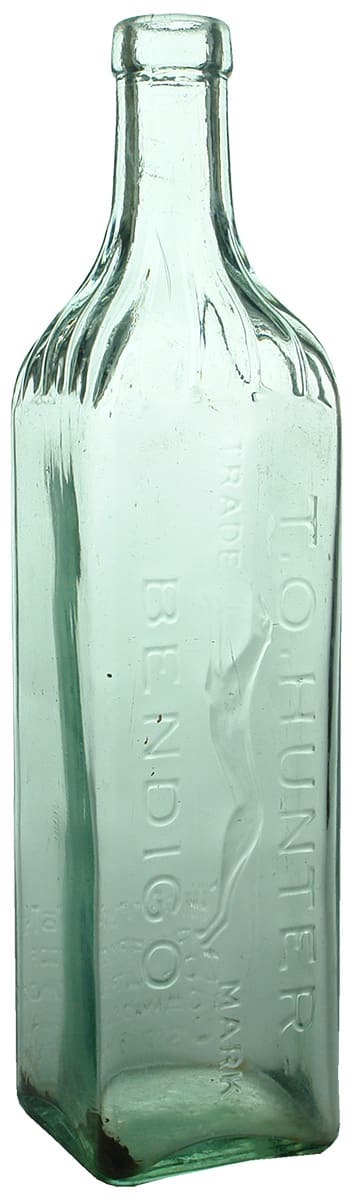 Hunter Bendigo Grehound Glass Cordial Bottle