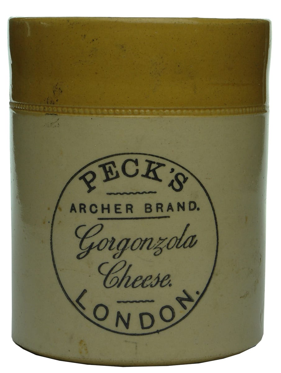 Peck's Archer Brand Gorgonzola Cheese London Jar