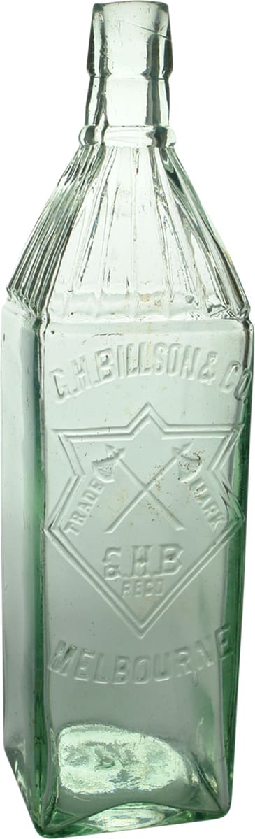 Billson Melboune Hatchets Glass Cordial Bottle