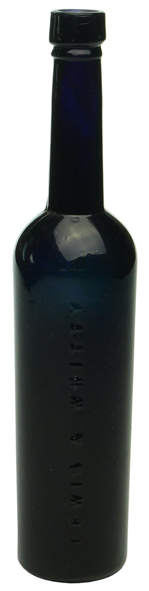 Lewis Whitty Cobalt Blue Glass Bottle