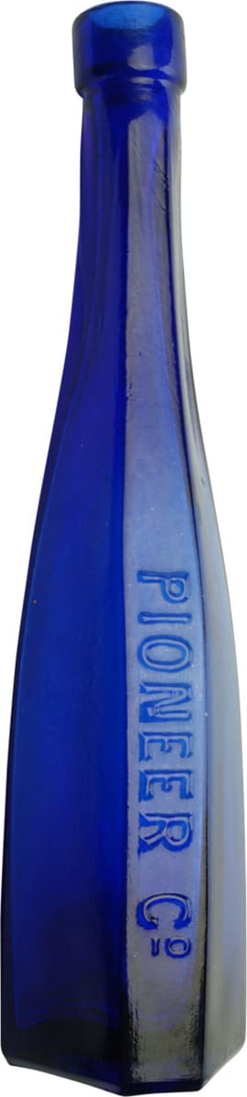 Pioneer Cobalt Blue Glass Castor oil Bottle