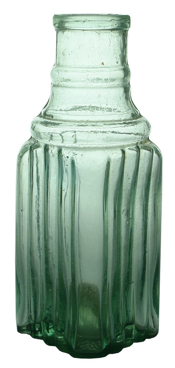 Ribbed Glass Antique Pickle Bottle