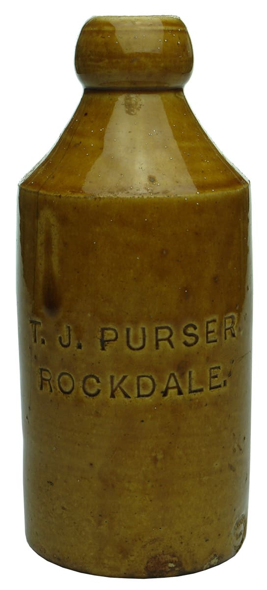 Purser Rockdale Impressed Stoneware Bottle