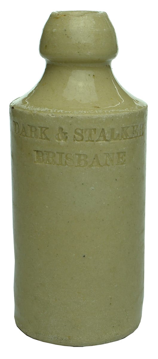 Dark Stalker Brisbane Impressed Ceramic Bottle