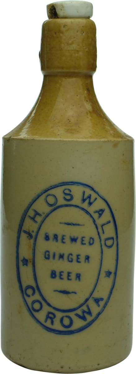 Oswald Brewed Ginger Beer Corowa Bottle